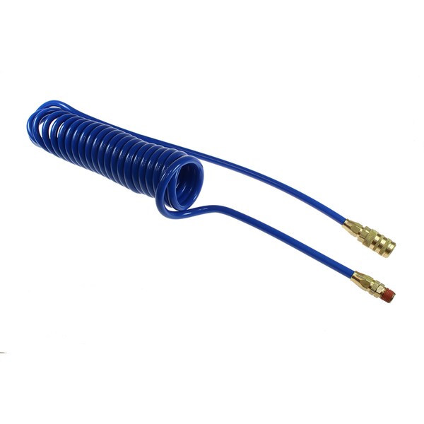 Flexcoil 1/4 ID x 15 ft 1/4 MPT Swivel x 1/4 Industrial Dark Blue